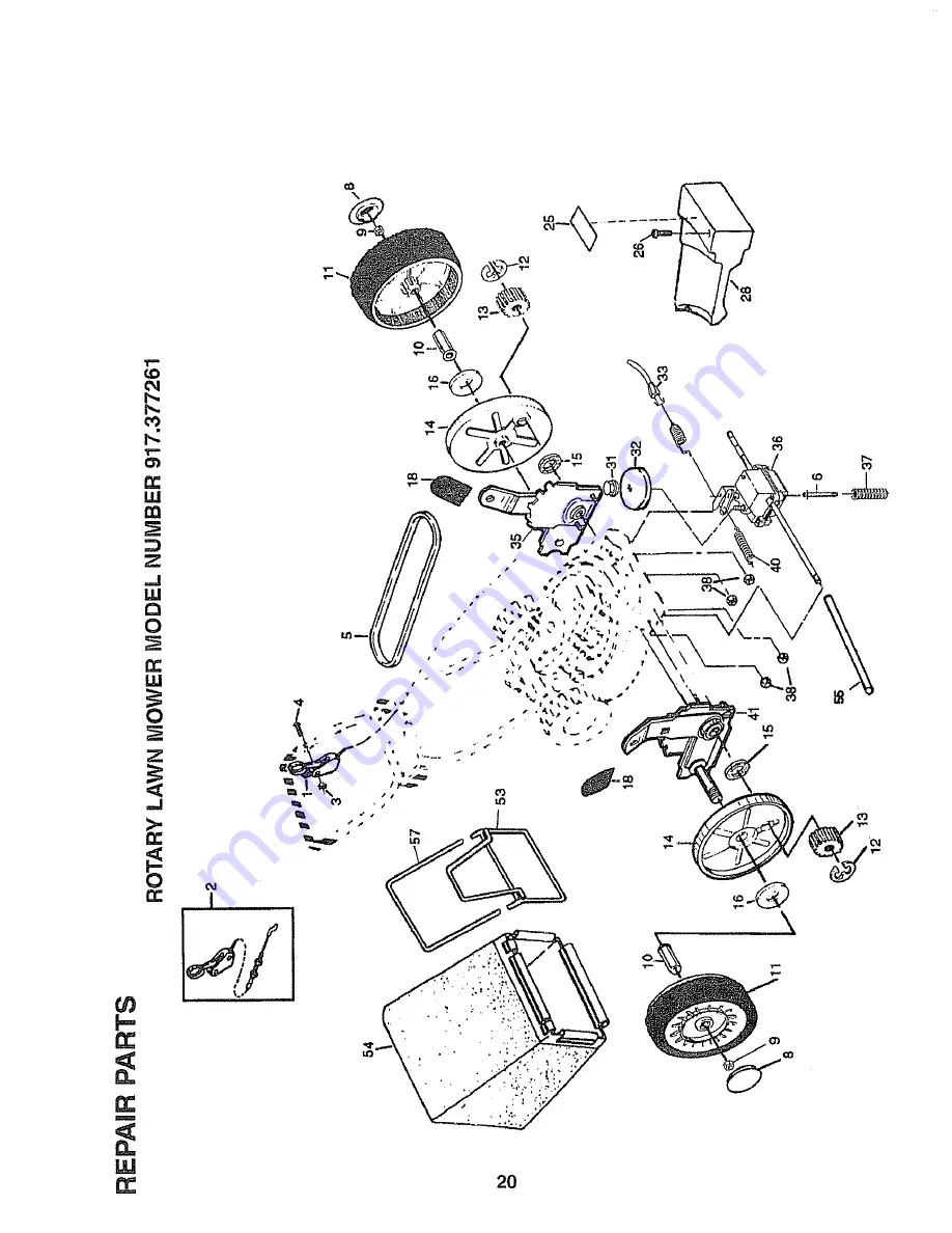 Craftsman EZ3 917.377261 Owner'S Manual Download Page 20