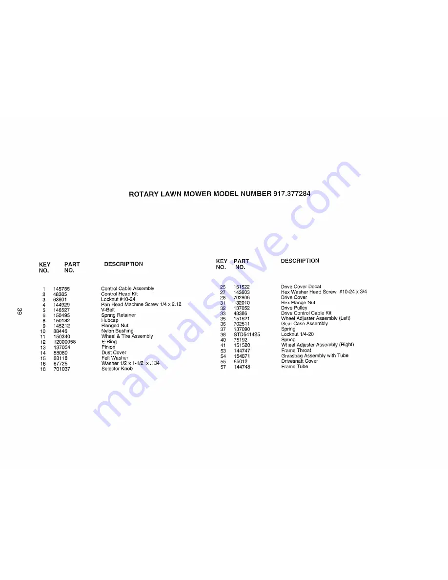 Craftsman EZ3 917.377284 Скачать руководство пользователя страница 39