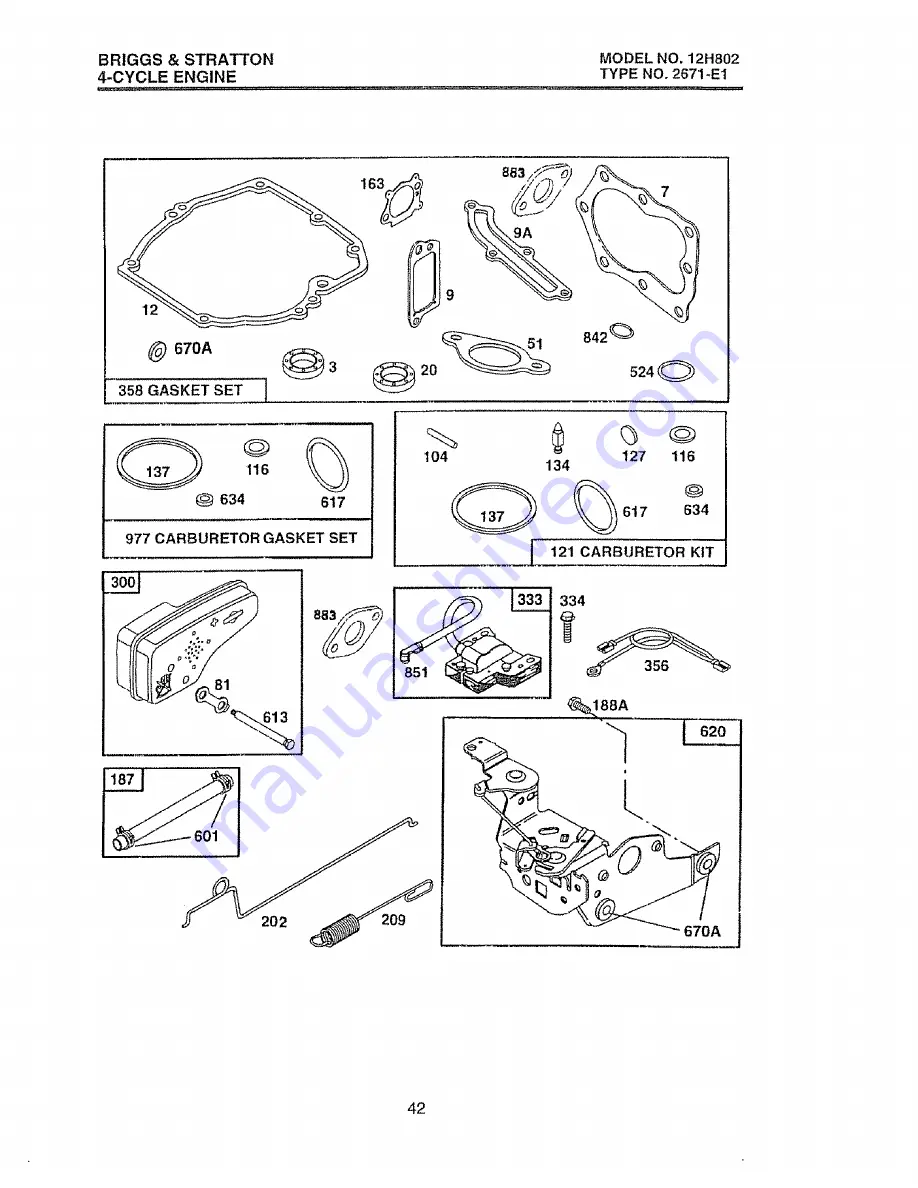 Craftsman EZ3 917.377284 Owner'S Manual Download Page 42