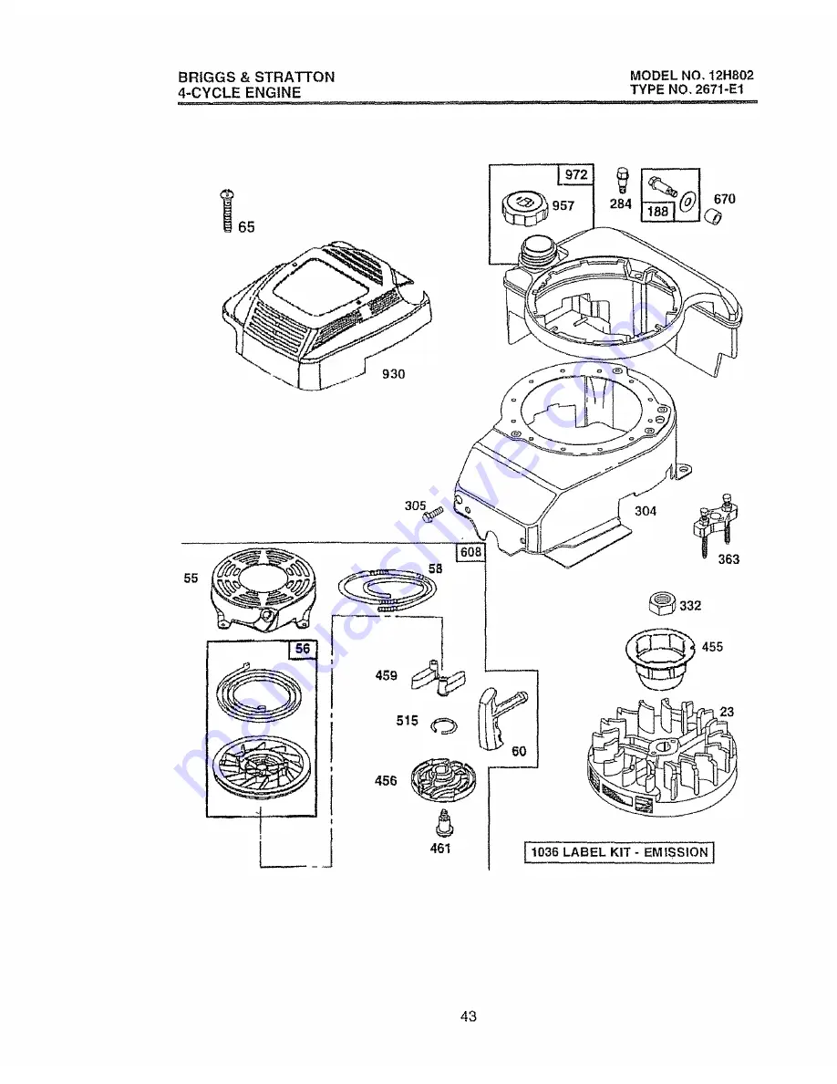 Craftsman EZ3 917.377284 Скачать руководство пользователя страница 43