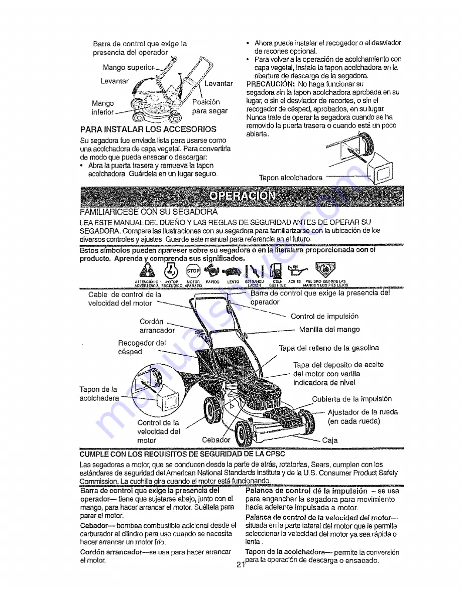 Craftsman EZ3 917.377291 Скачать руководство пользователя страница 21