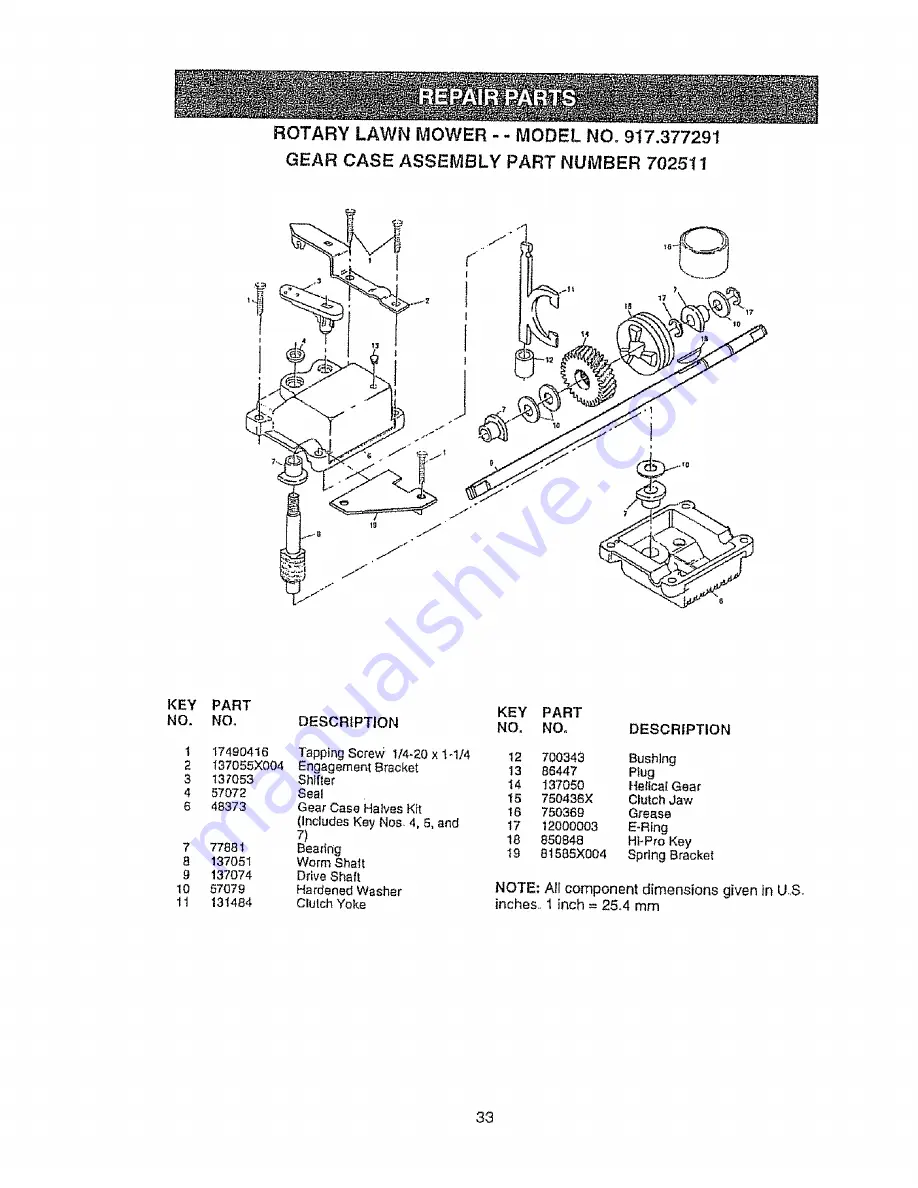 Craftsman EZ3 917.377291 Скачать руководство пользователя страница 33