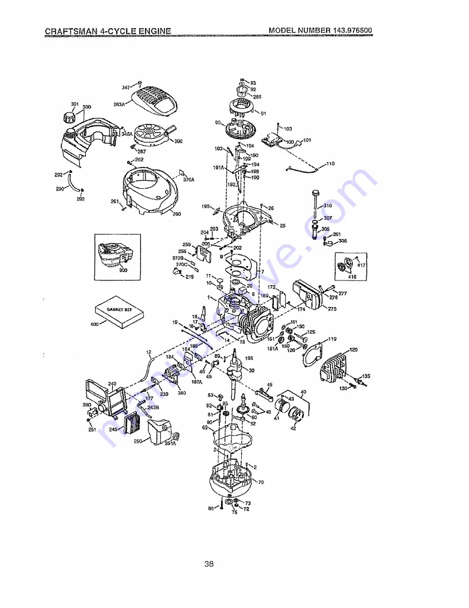 Craftsman EZ3 917.377291 Owner'S Manual Download Page 38