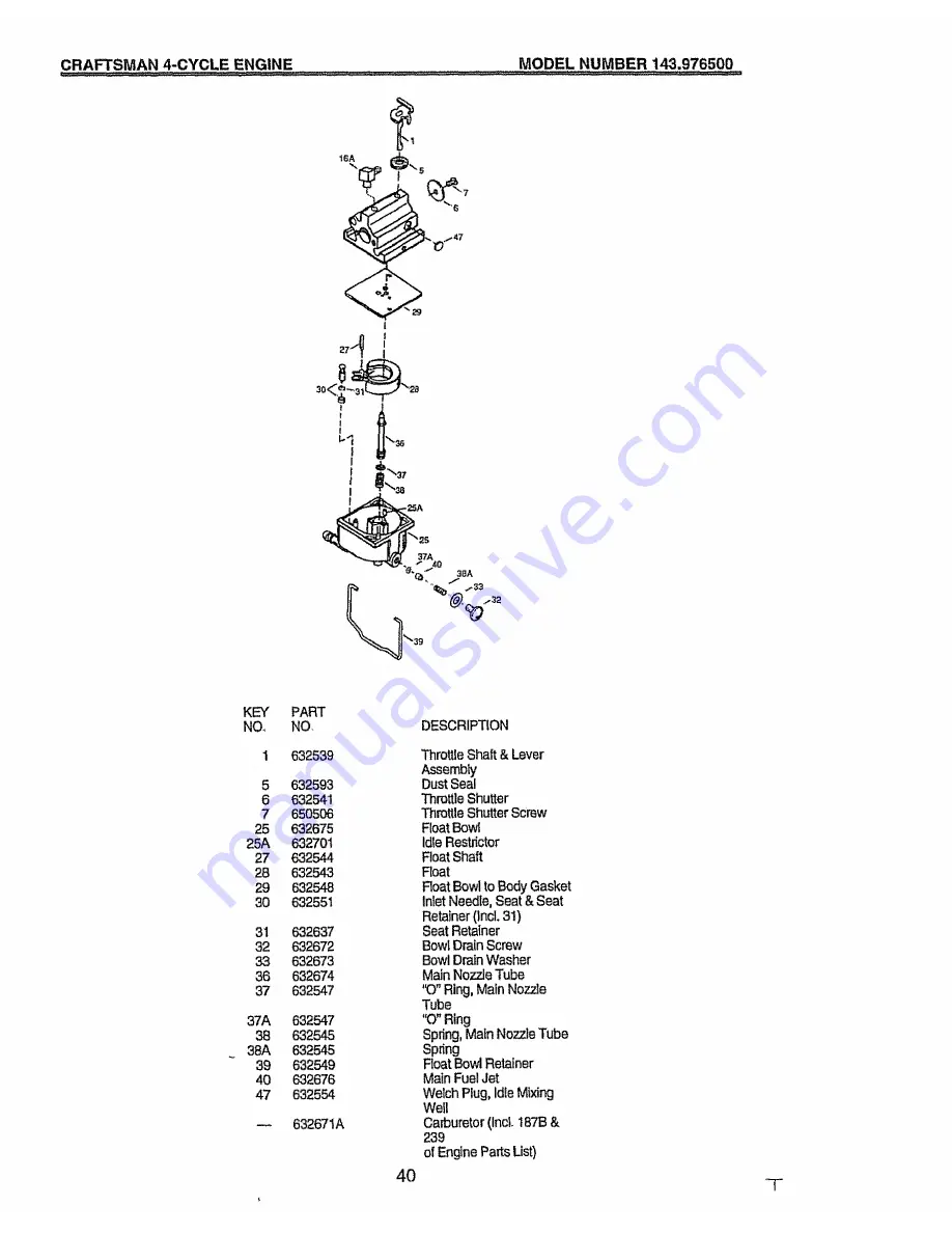 Craftsman EZ3 917.377292 Owner'S Manual Download Page 40