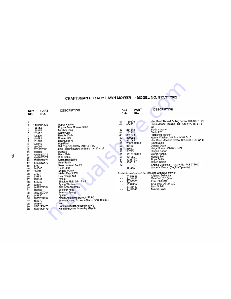 Craftsman EZ3 917.377302 Скачать руководство пользователя страница 35