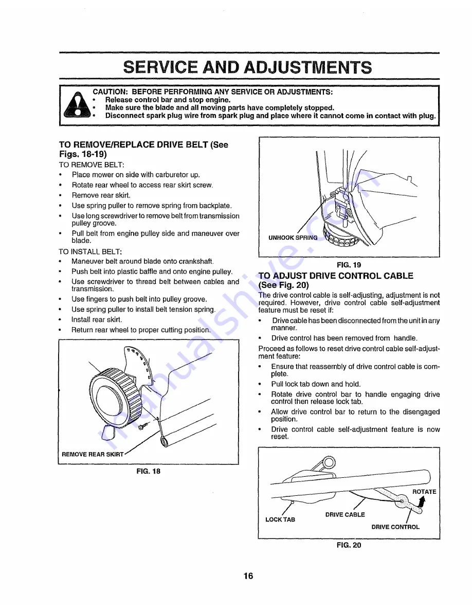 Craftsman EZ3 917.377331 Owner'S Manual Download Page 16