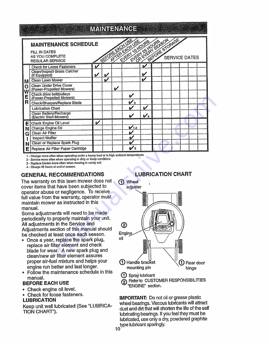 Craftsman EZ3 917.377520 Owner'S Manual Download Page 10