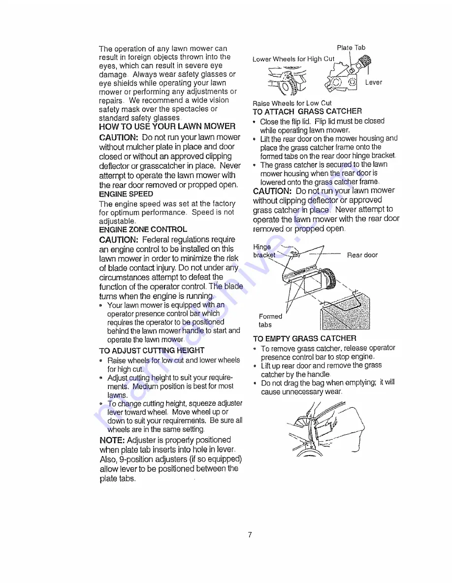 Craftsman EZ3 917.37752A Owner'S Manual Download Page 7