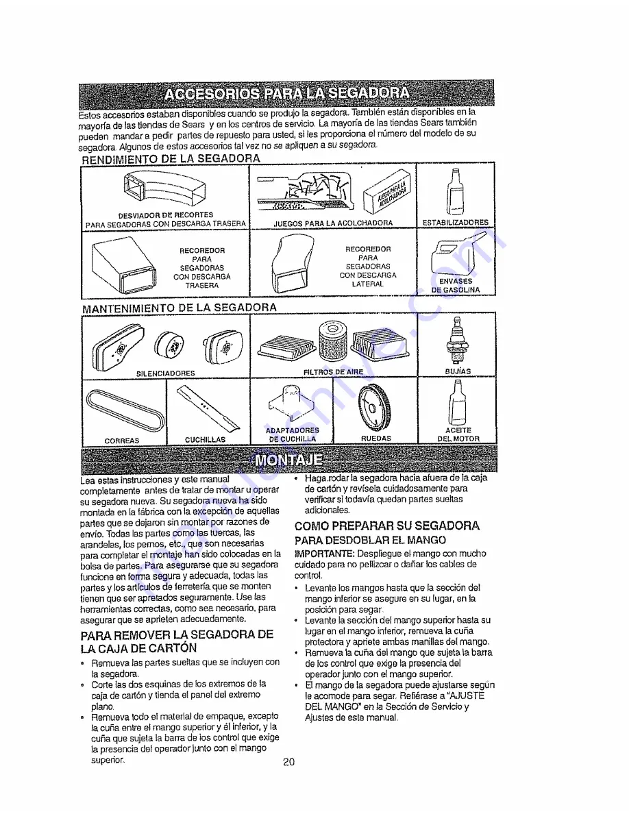 Craftsman EZ3 917.37752A Owner'S Manual Download Page 20