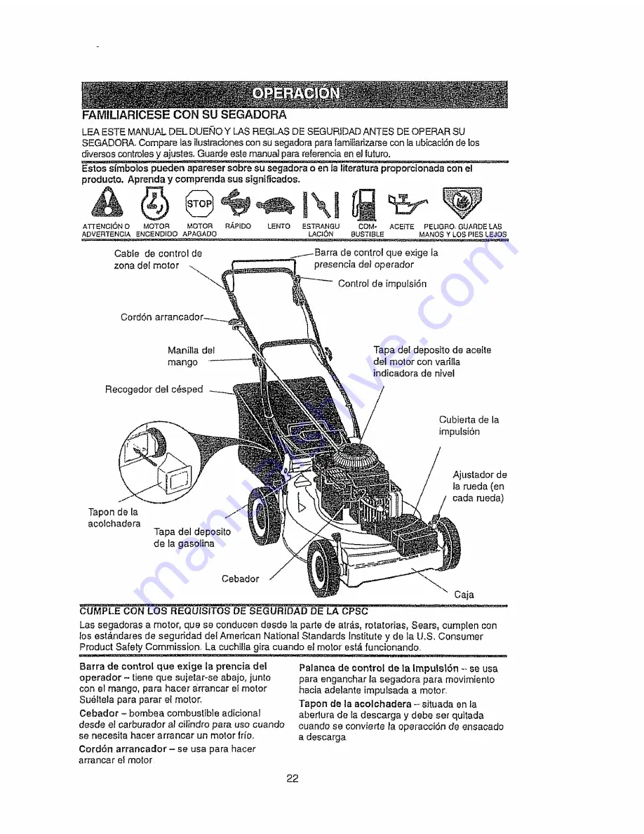 Craftsman EZ3 917.37752A Owner'S Manual Download Page 22