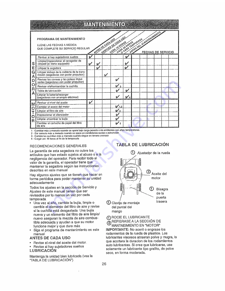 Craftsman EZ3 917.37752A Owner'S Manual Download Page 26