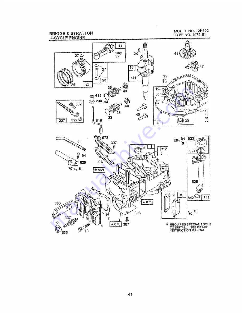 Craftsman EZ3 917.37752A Owner'S Manual Download Page 41