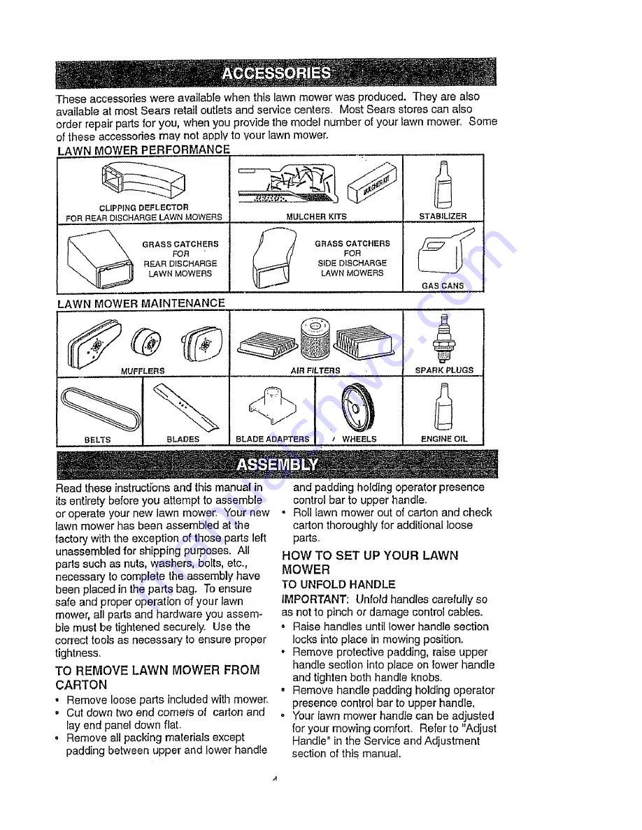 Craftsman EZ3 917.377531 Owner'S Manual Download Page 4