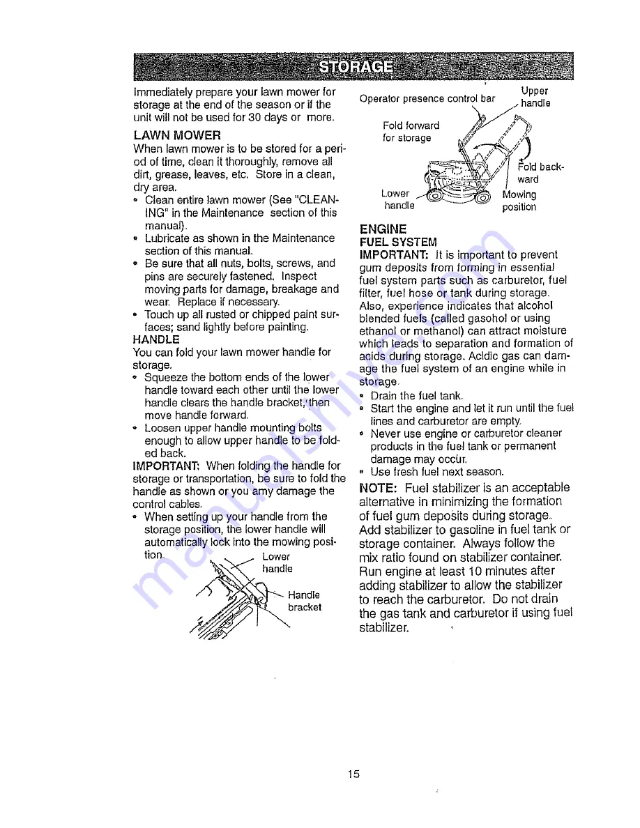 Craftsman EZ3 917.377531 Owner'S Manual Download Page 15