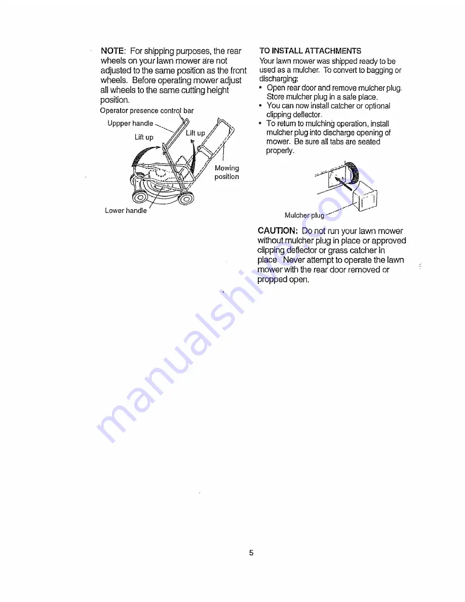 Craftsman EZ3 917.377540 Owner'S Manual Download Page 5