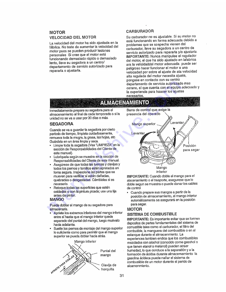 Craftsman EZ3 917.377540 Owner'S Manual Download Page 31