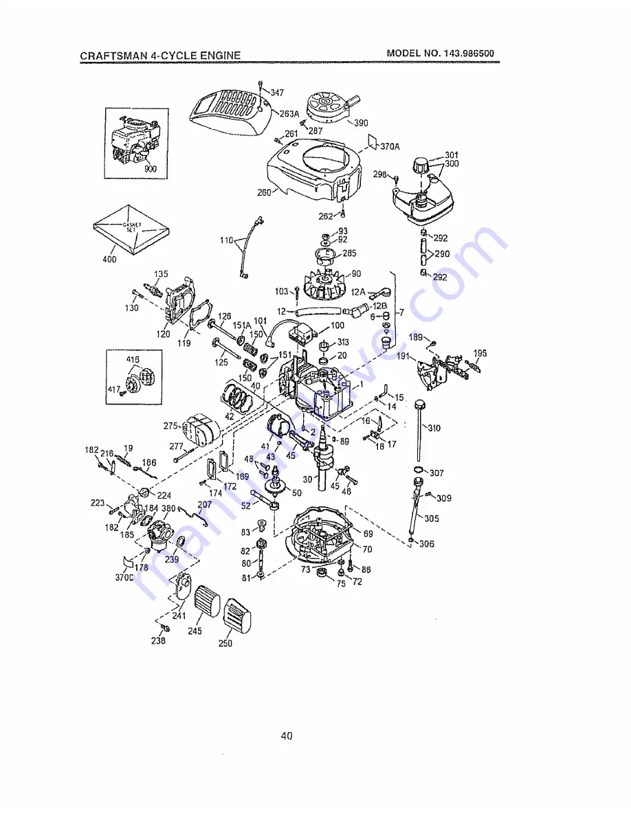 Craftsman EZ3 917.377540 Owner'S Manual Download Page 40