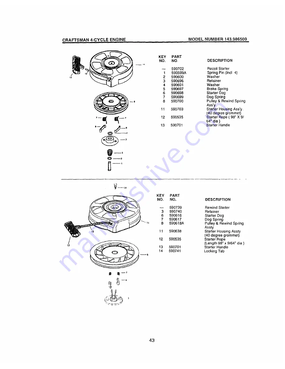 Craftsman EZ3 917.377562 Скачать руководство пользователя страница 43