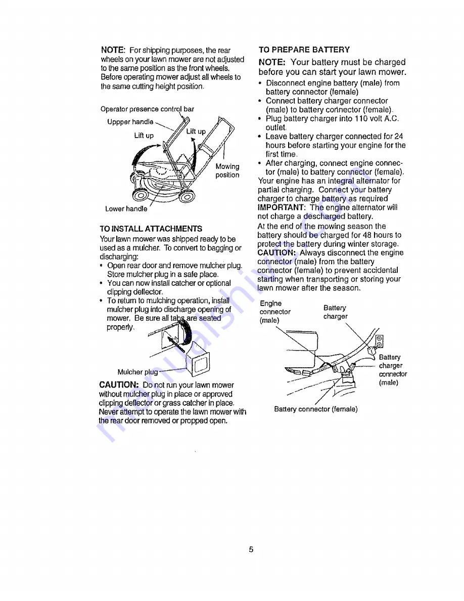 Craftsman EZ3 917.377571 Owner'S Manual Download Page 5