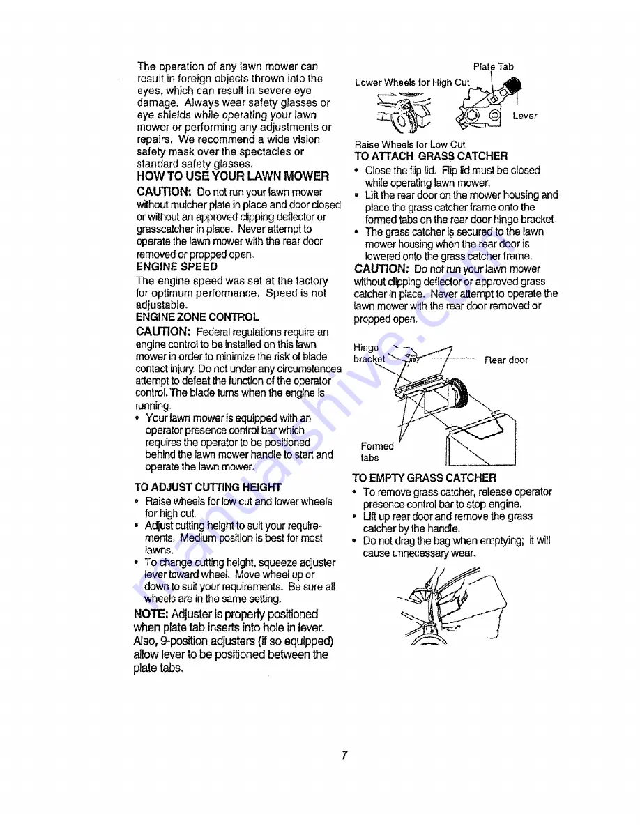 Craftsman EZ3 917.377571 Owner'S Manual Download Page 7