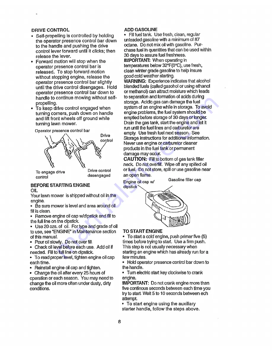 Craftsman EZ3 917.377571 Owner'S Manual Download Page 8