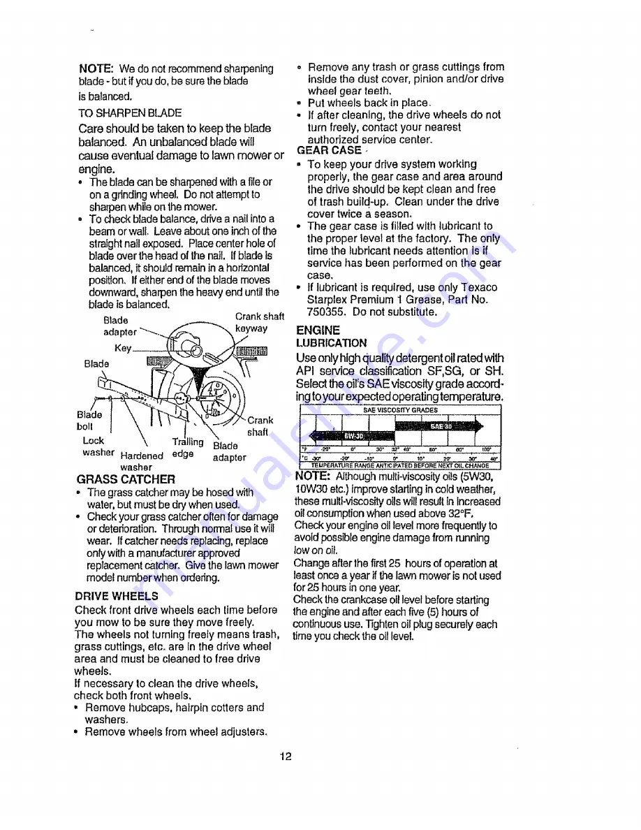 Craftsman EZ3 917.377571 Owner'S Manual Download Page 12