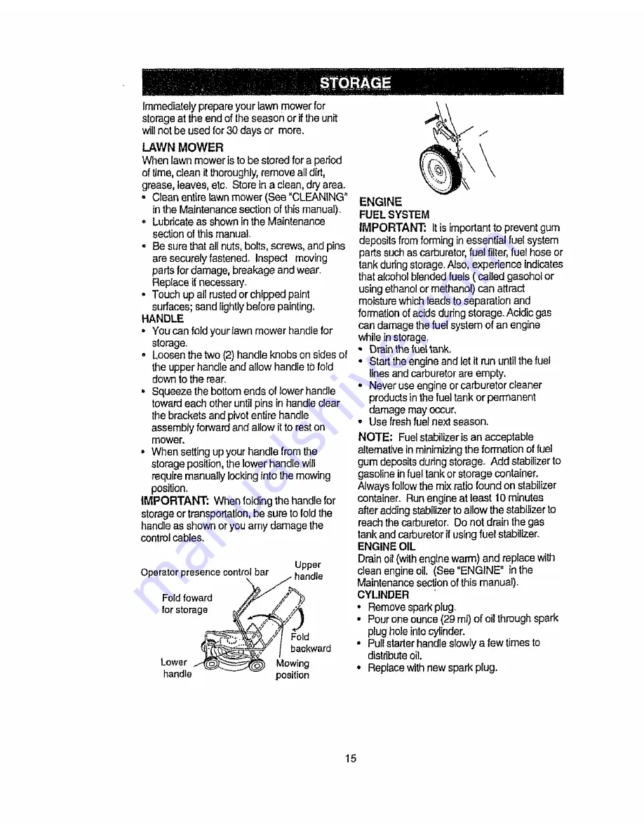 Craftsman EZ3 917.377571 Owner'S Manual Download Page 15