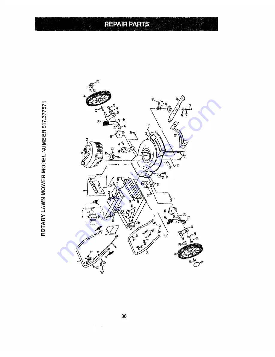 Craftsman EZ3 917.377571 Owner'S Manual Download Page 36