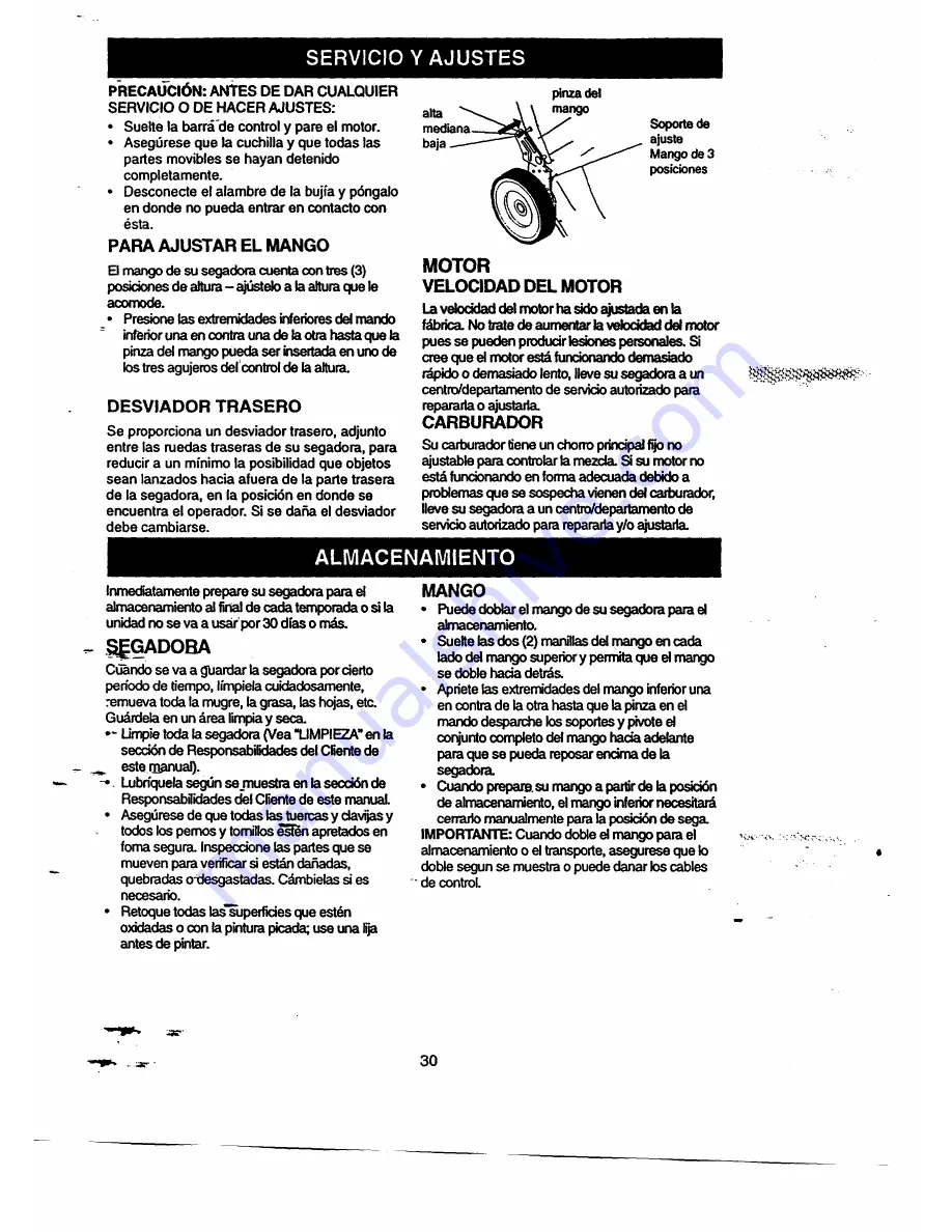 Craftsman EZ3 917.377630 Owner'S Manual Download Page 30