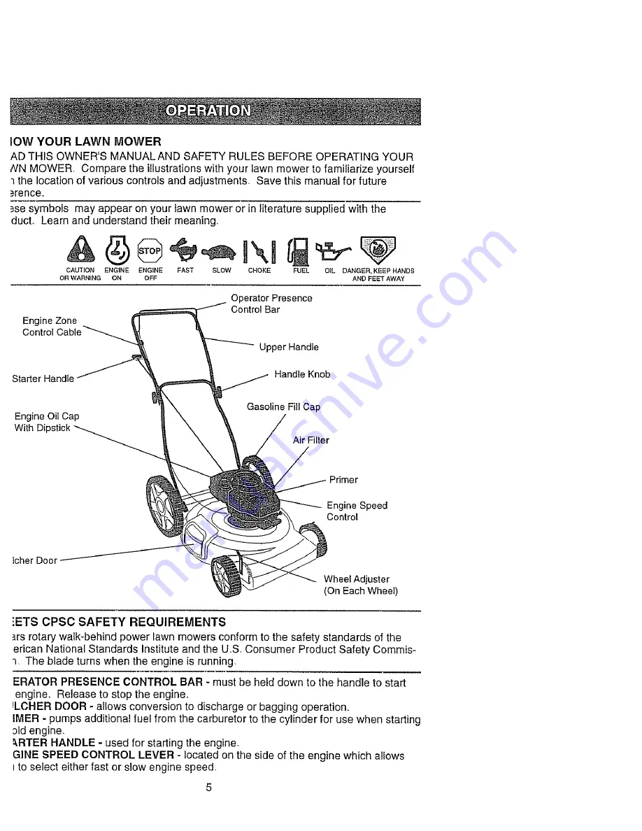 Craftsman EZ3 917.387240 Скачать руководство пользователя страница 5