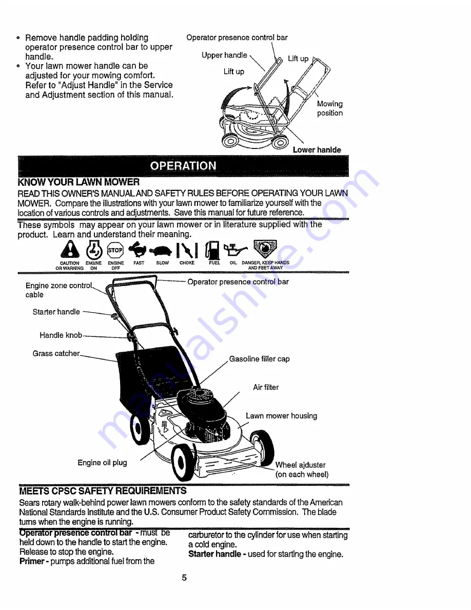 Craftsman EZ3 917.387250 Скачать руководство пользователя страница 5