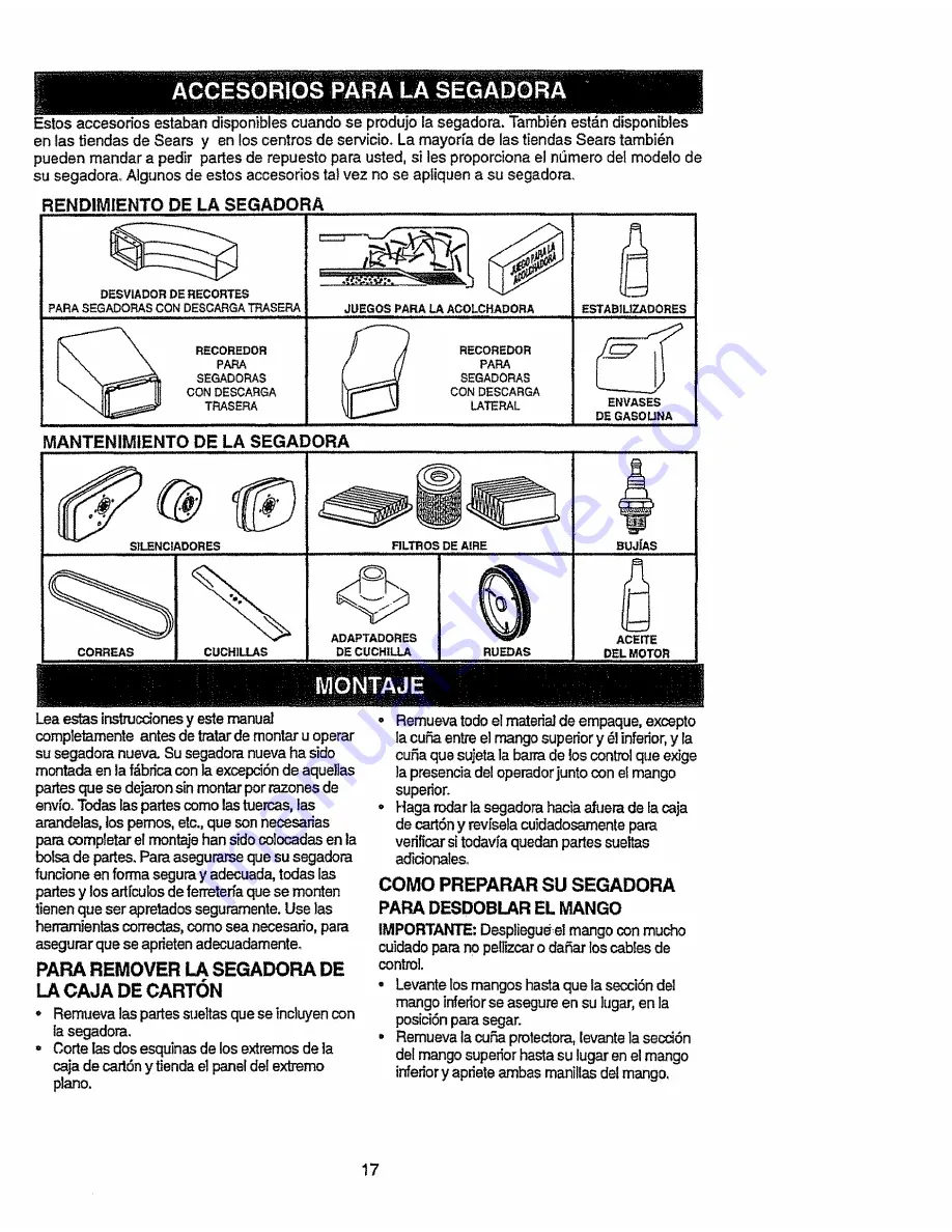 Craftsman EZ3 917.387250 Скачать руководство пользователя страница 17