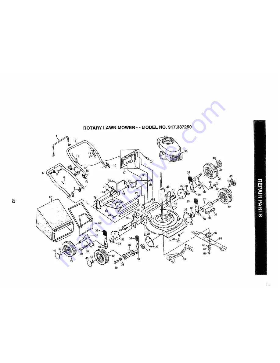 Craftsman EZ3 917.387250 Owner'S Manual Download Page 30