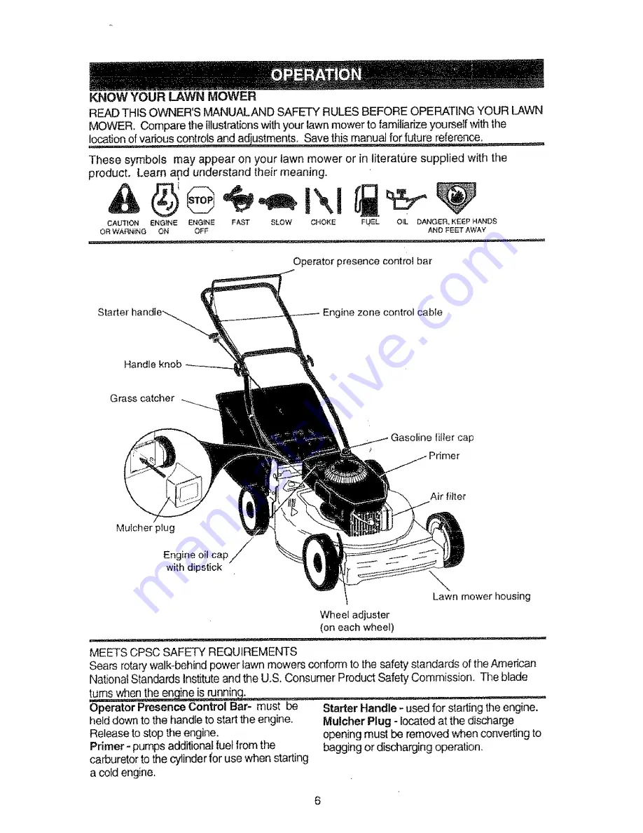 Craftsman EZ3 917.387280 Owner'S Manual Download Page 6