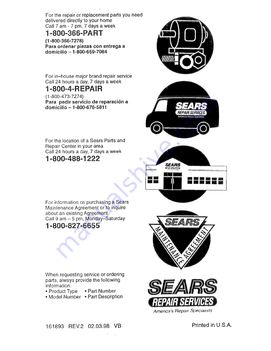 Craftsman EZ3 917.387280 Owner'S Manual Download Page 40