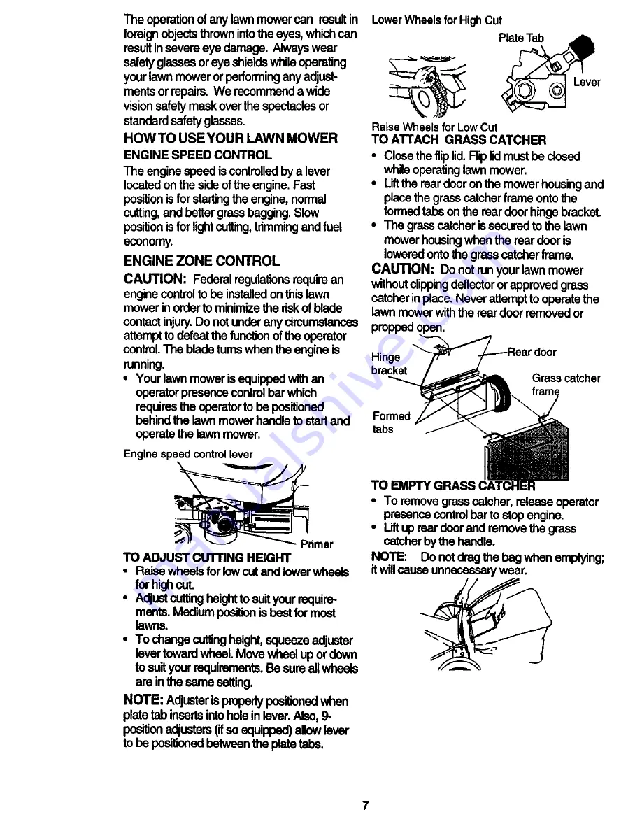 Craftsman EZ3 917.388152 Owner'S Manual Download Page 7