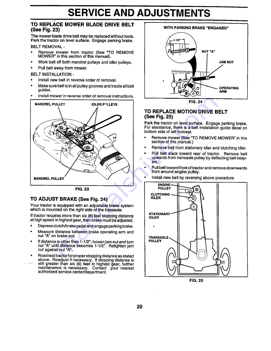 Craftsman EZ3 944.609760 Owner'S Manual Download Page 20