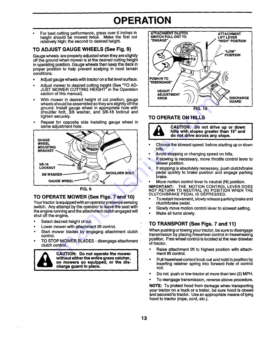 Craftsman EZ3 944.609810 Owner'S Manual Download Page 13