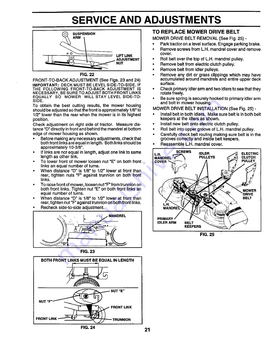 Craftsman EZ3 944.609810 Owner'S Manual Download Page 21