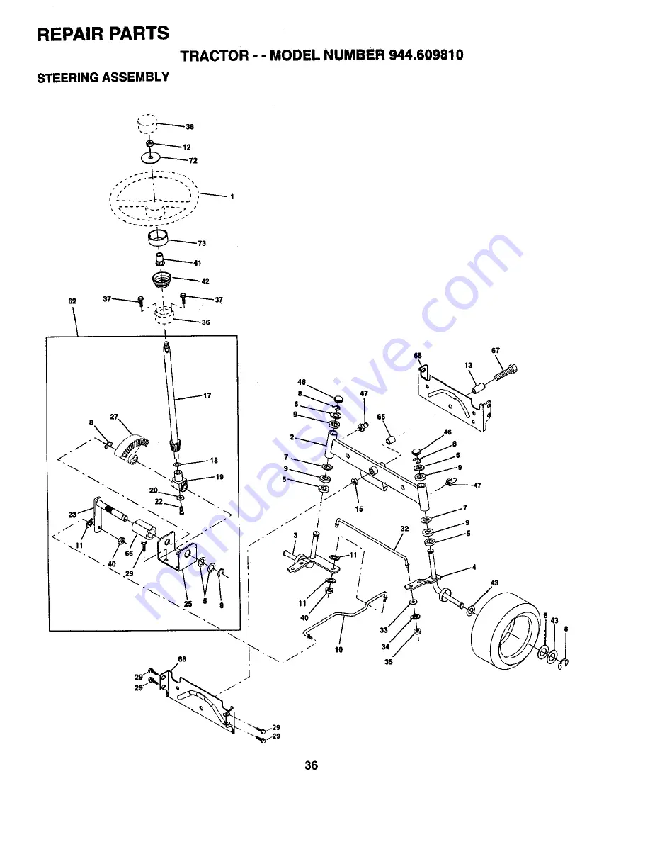 Craftsman EZ3 944.609810 Owner'S Manual Download Page 36