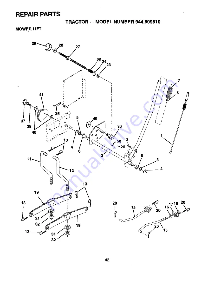 Craftsman EZ3 944.609810 Скачать руководство пользователя страница 42