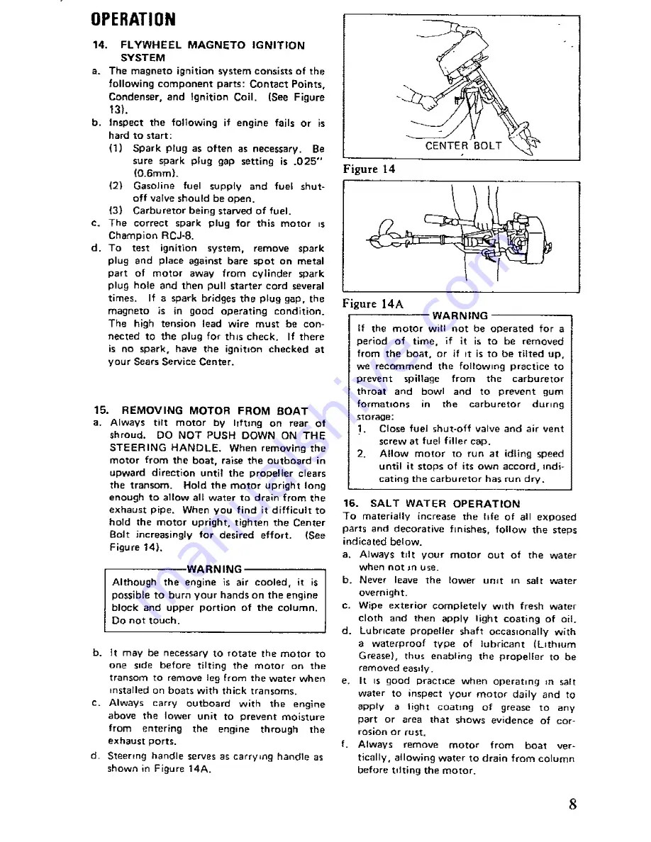 Craftsman GameFisher 298.585190 Owner'S Manual Download Page 9