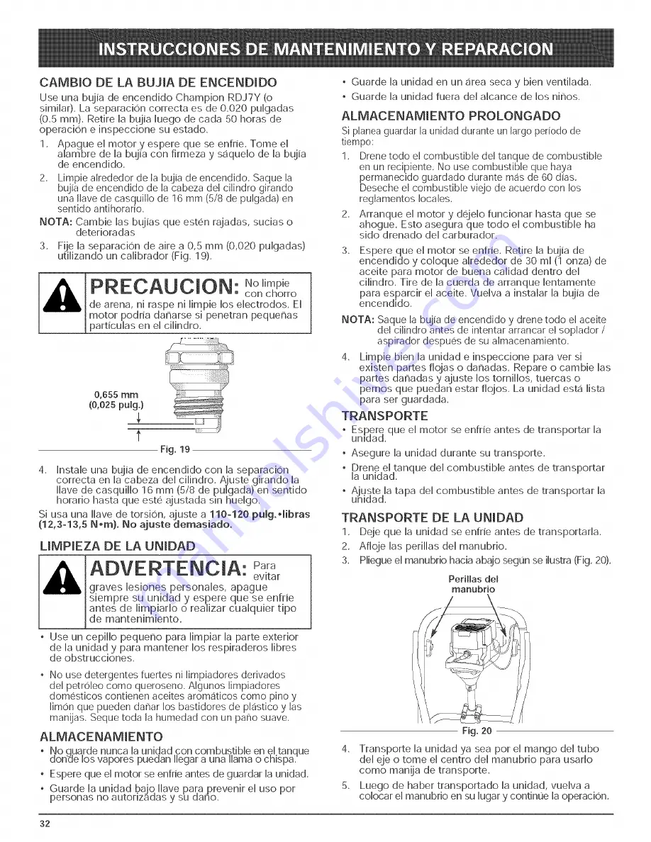 Craftsman Incredi-Pull 316.29256 Скачать руководство пользователя страница 32