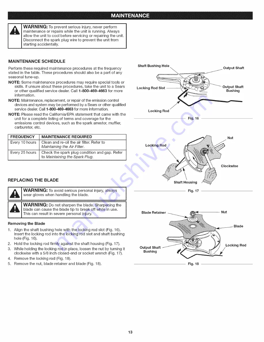 Craftsman Incredi-Pull 316.725860 Скачать руководство пользователя страница 13