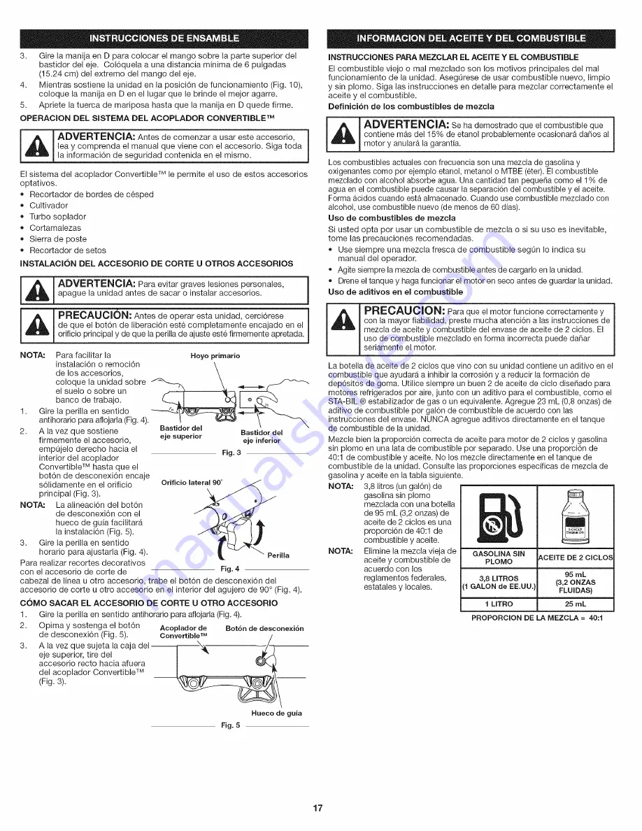 Craftsman Incredi-Pull 316.791190 Operator'S Manual Download Page 17