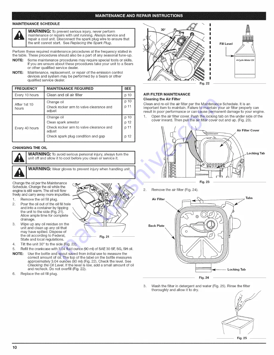 Craftsman INCREDI.PULL 316.794802 Operator'S Manual Download Page 10