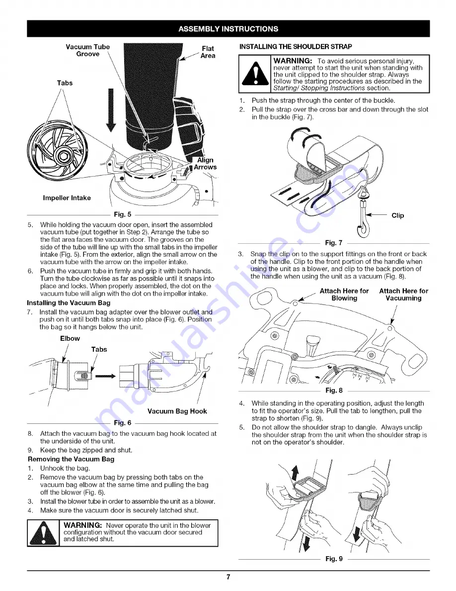 Craftsman INCREDI.PULL 316.794980 Operator'S Manual Download Page 7