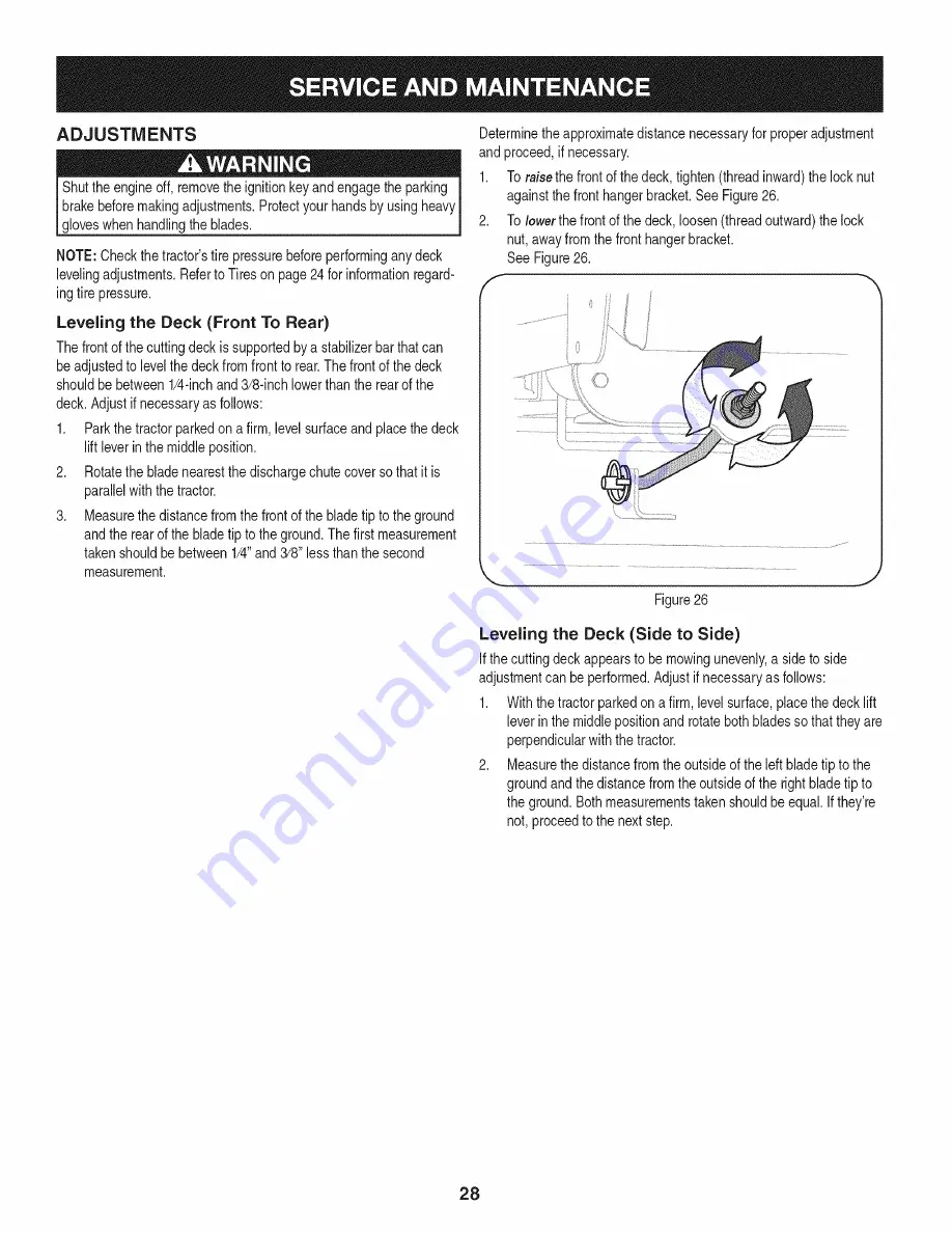 Craftsman Professional 247.28888 Operator'S Manual Download Page 28