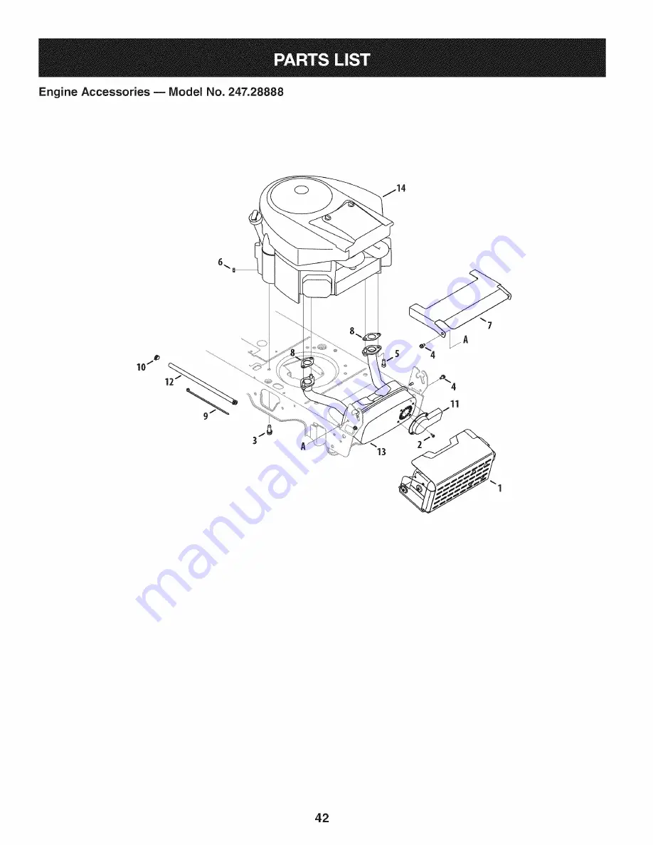 Craftsman Professional 247.28888 Operator'S Manual Download Page 42