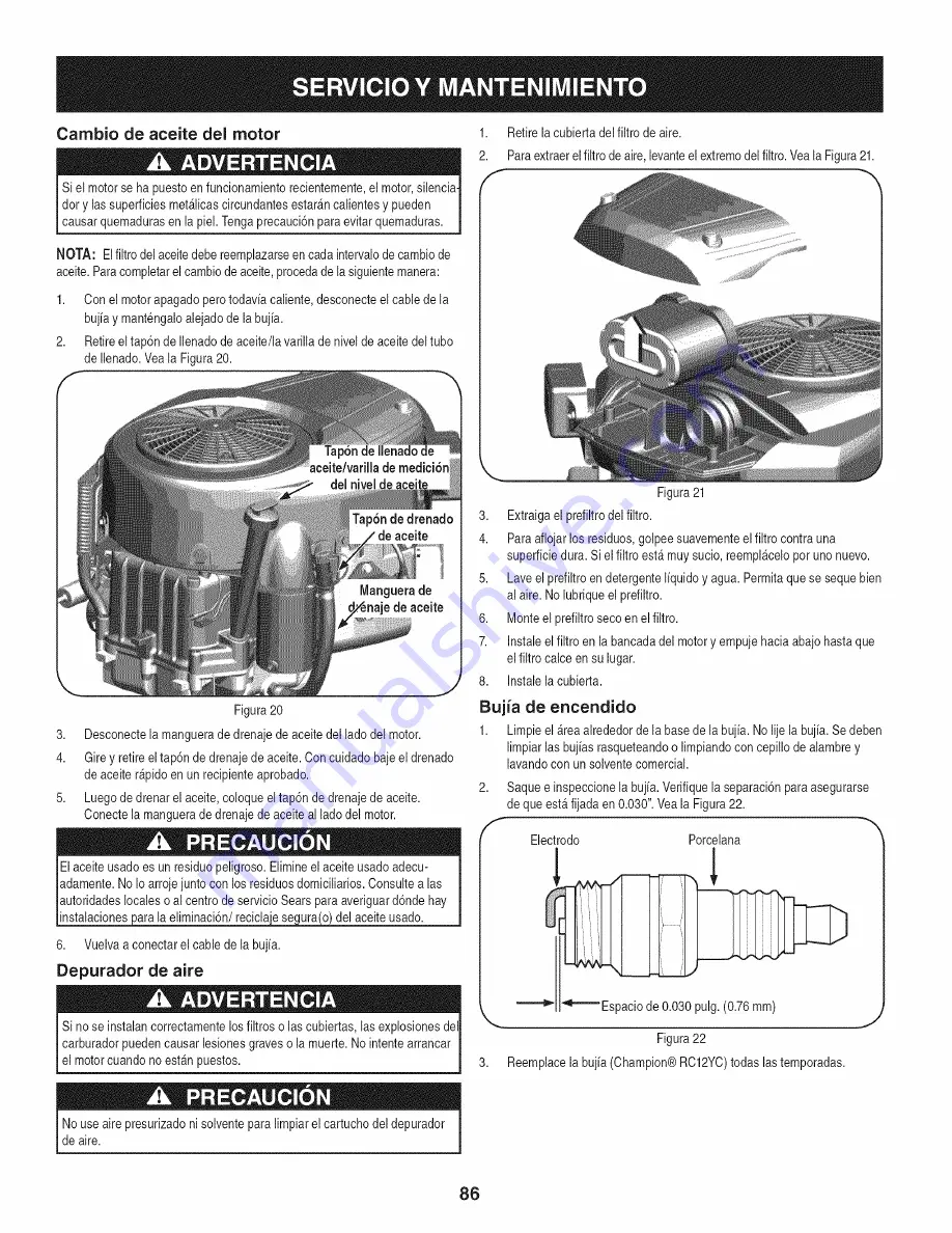 Craftsman Professional 247.28888 Operator'S Manual Download Page 86